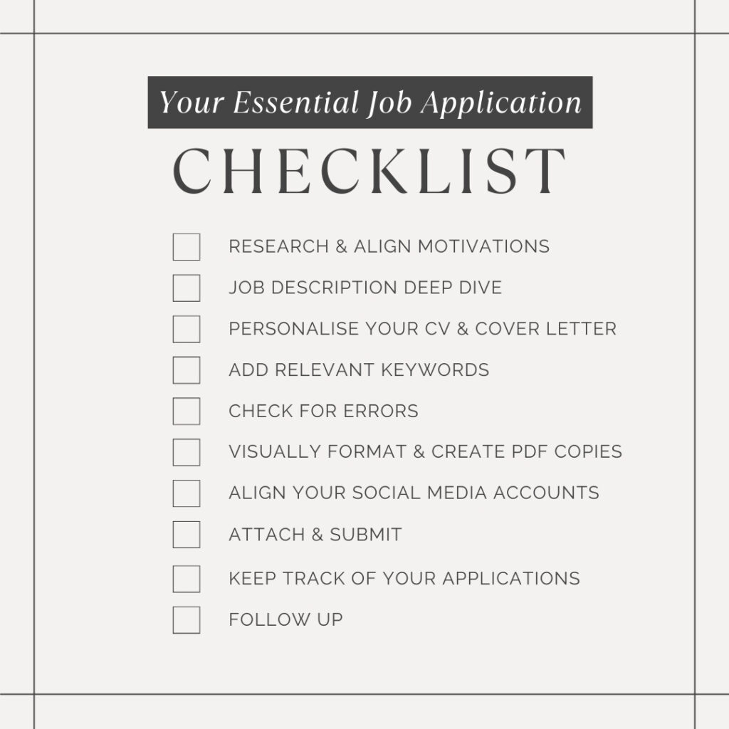 Your Essential Job Application Checklist